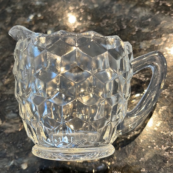 Vintage Crystal Creamer and Sugar Set - Picture 11 of 15